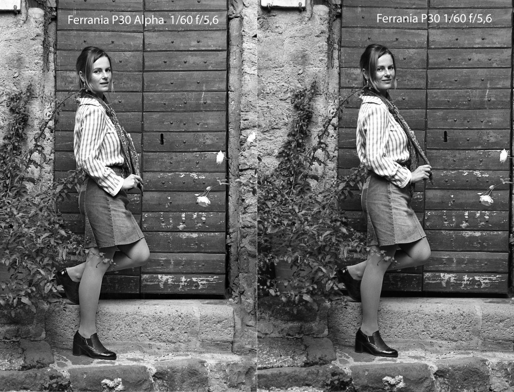 Apprezziamo la estesa gamma tonale dei grigi che va dal nero profondo al bianco della camicia  che conserva tutti i dettagli 
  © 2019 Riccardo Riccardi - Ferrania P30 Alpha e Ferrania P30 Sviluppate in Kodak Tmax Dev 1:6 @24°C 7 minuti.  Pentax LX + SMC Pentax A 85mm f/1.4